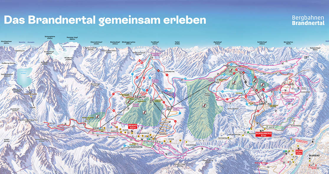 Pistenplan Brandnertal